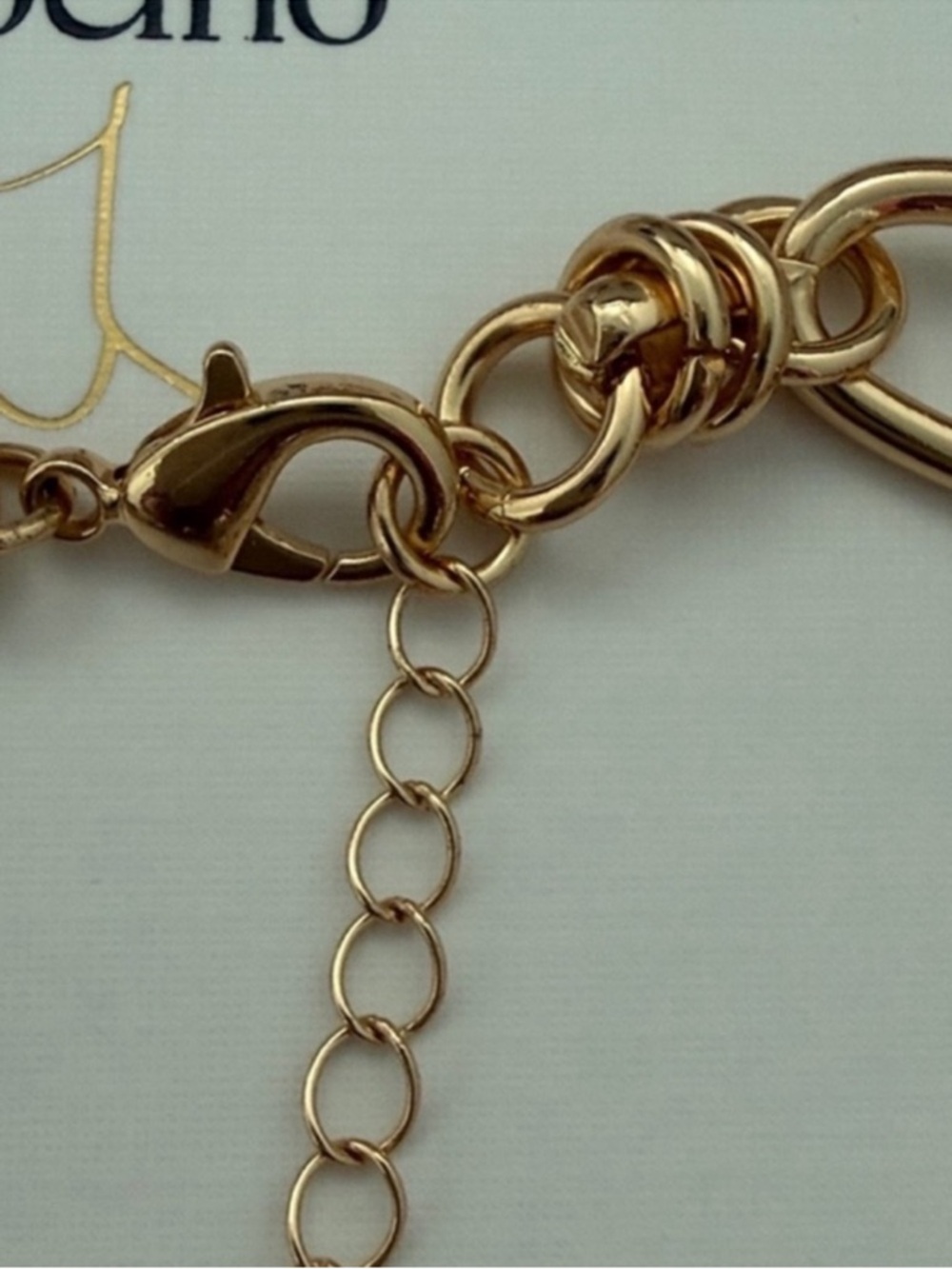 Camila Coelho Gold-Tone Chain Necklace 17”+3” extender & Multicolor Heart Charms - Picture 3 of 7